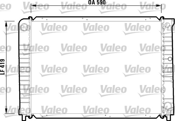 VALEO 732366 Radiatore, Raffreddamento motore