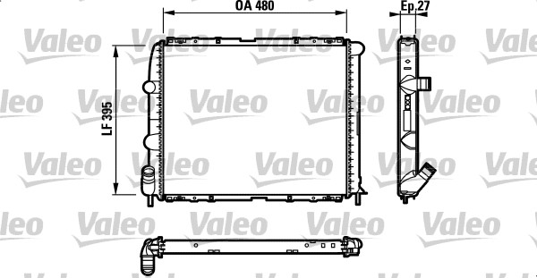 VALEO 732388 Radiatore,...