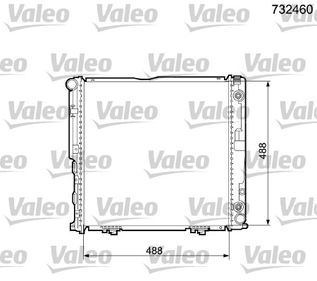 VALEO 732460 Radiatore,...