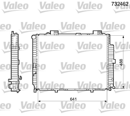 VALEO 732462 Radiatore, Raffreddamento motore-Radiatore, Raffreddamento motore-Ricambi Euro