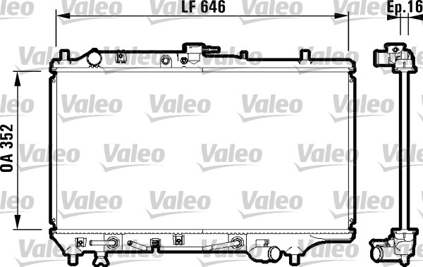 VALEO 732475 Radiatore,...