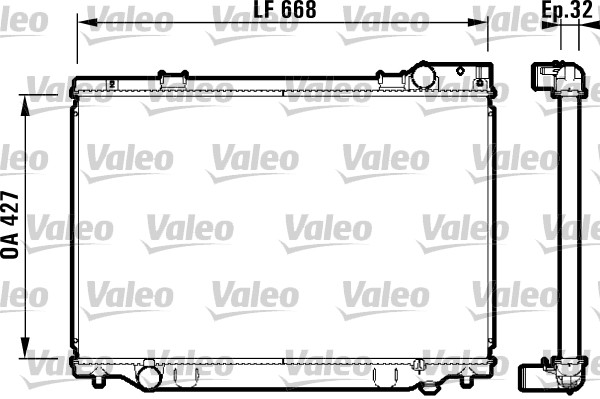 VALEO 732476 Radiatore,...