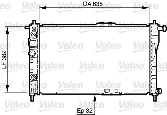 VALEO 732483 Radiatore, Raffreddamento motore-Radiatore, Raffreddamento motore-Ricambi Euro