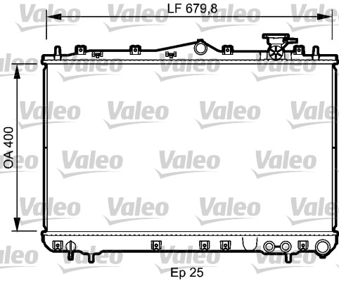 VALEO 732487 Radiatore, Raffreddamento motore-Radiatore, Raffreddamento motore-Ricambi Euro