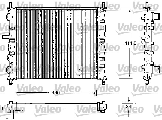 VALEO 732503 Radiatore,...