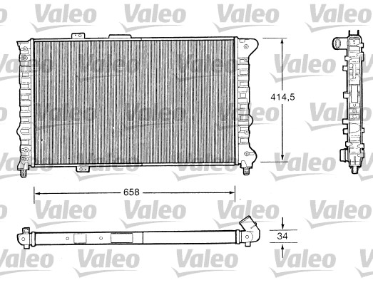 VALEO 732505 Radiatore, Raffreddamento motore