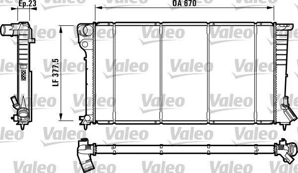 VALEO 732517 Radiatore,...