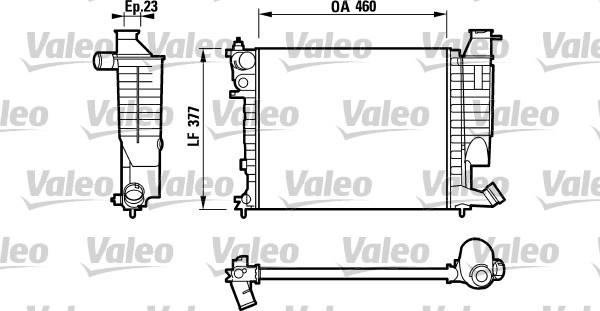 VALEO 732534 Radiatore, Raffreddamento motore