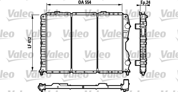 VALEO 732547 Radiatore,...