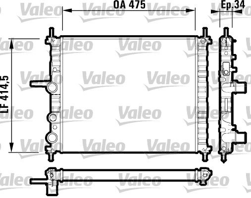 VALEO 732557 Radiatore,...