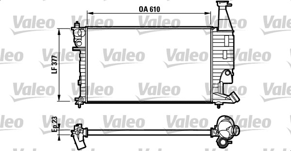 VALEO 732563 Radiatore,...