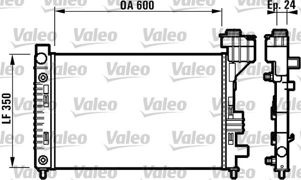 VALEO 732587 Radiatore, Raffreddamento motore-Radiatore, Raffreddamento motore-Ricambi Euro