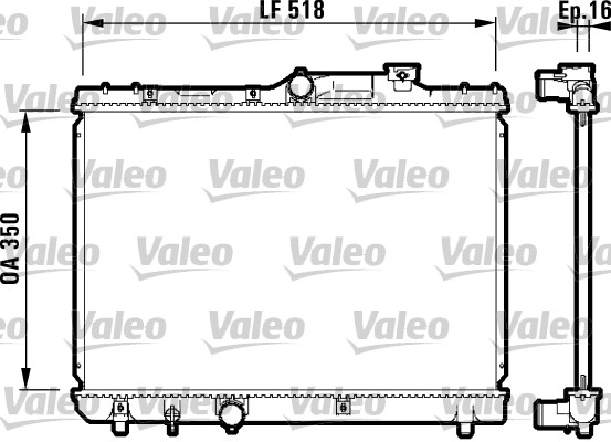 VALEO 732614 Radiatore,...