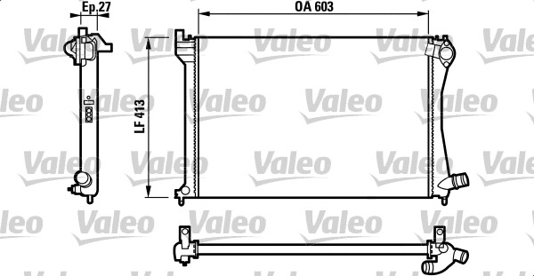 VALEO 732618 Radiatore, Raffreddamento motore-Radiatore, Raffreddamento motore-Ricambi Euro