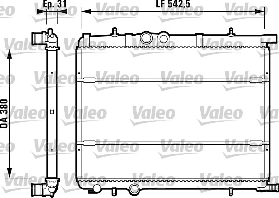 VALEO 732619 Radiatore,...