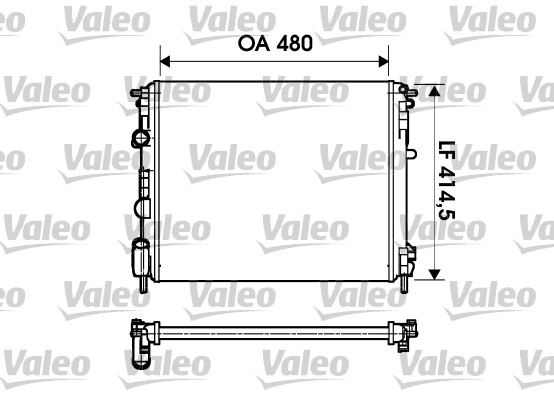 VALEO 732621 Radiatore, Raffreddamento motore-Radiatore, Raffreddamento motore-Ricambi Euro