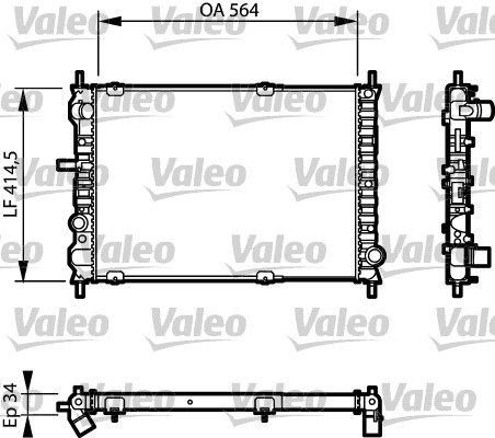 VALEO 732623 Chladič,...