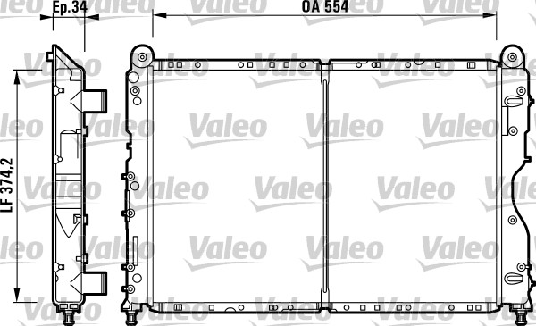 VALEO 732690 Radiatore,...