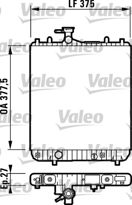 VALEO 732694 Radiatore, Raffreddamento motore-Radiatore, Raffreddamento motore-Ricambi Euro