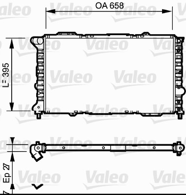 VALEO 732696 Radiatore,...