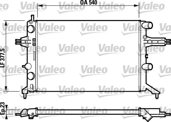 VALEO 732723 Radiatore,...