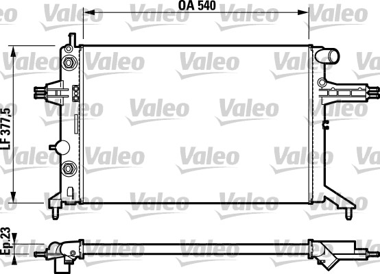 VALEO 732724 Radiatore, Raffreddamento motore-Radiatore, Raffreddamento motore-Ricambi Euro