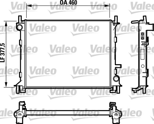 VALEO 732731 Radiatore, Raffreddamento motore-Radiatore, Raffreddamento motore-Ricambi Euro