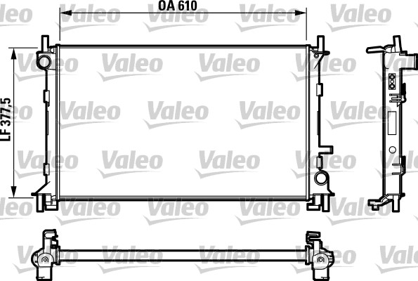 VALEO 732732 Radiatore, Raffreddamento motore-Radiatore, Raffreddamento motore-Ricambi Euro