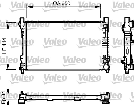 VALEO 732743 Radiatore,...