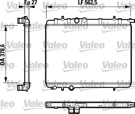 VALEO 732744 Radiatore,...