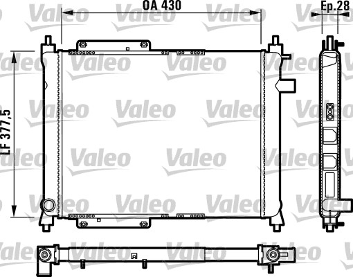 VALEO 732759 Radiatore,...