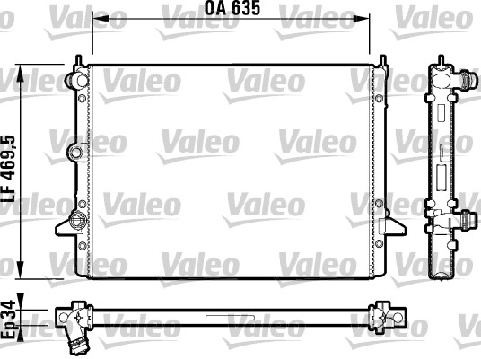 VALEO 732786 Radiatore, Raffreddamento motore-Radiatore, Raffreddamento motore-Ricambi Euro