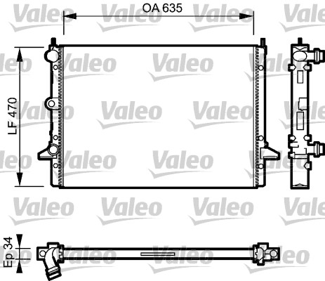 VALEO 732791 Radiatore,...