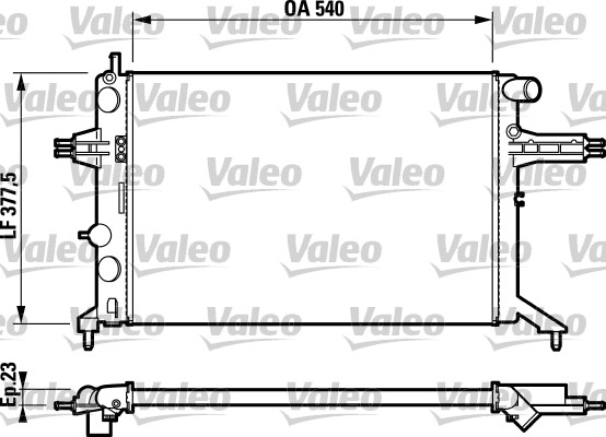 VALEO 732795 Radiatore,...