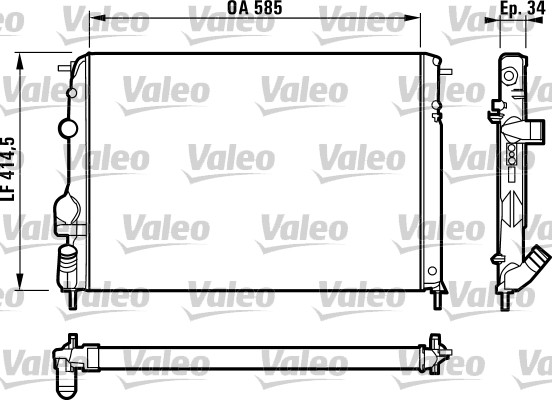 VALEO 732817 Chladič,...