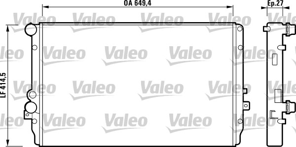 VALEO 732867 Radiatore,...