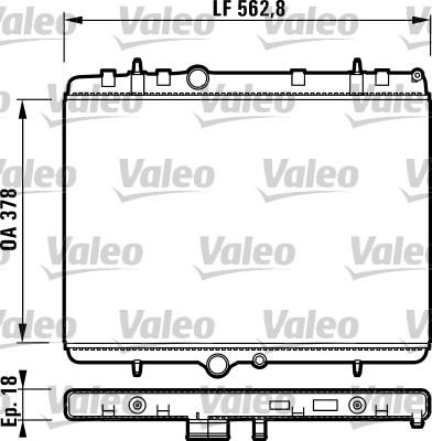 VALEO 732896 Radiatore, Raffreddamento motore