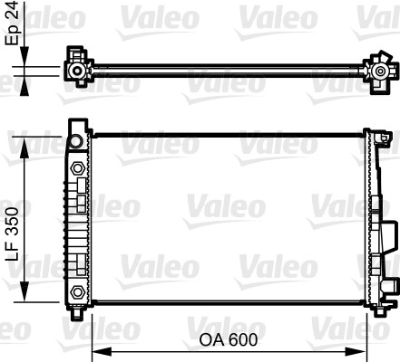 VALEO 732897 Radiatore, Raffreddamento motore-Radiatore, Raffreddamento motore-Ricambi Euro