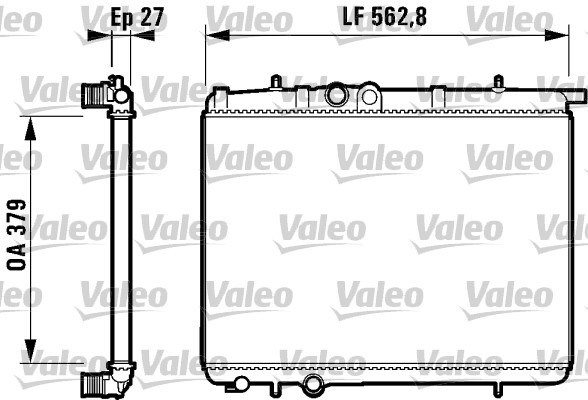 VALEO 732910 Radiatore, Raffreddamento motore-Radiatore, Raffreddamento motore-Ricambi Euro