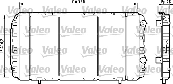 VALEO 732914 Radiatore,...