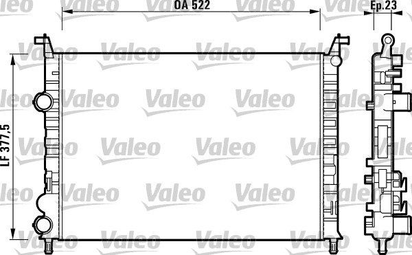 VALEO 732948 Radiatore,...