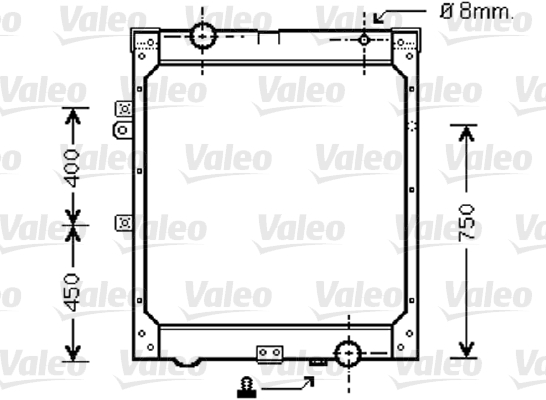 VALEO 733427 Radiatore, Raffreddamento motore