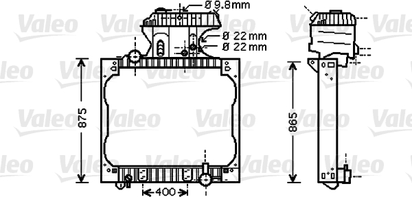 VALEO 733428 Radiatore, Raffreddamento motore-Radiatore, Raffreddamento motore-Ricambi Euro