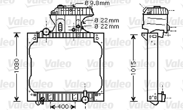 VALEO 733429 Radiatore, Raffreddamento motore