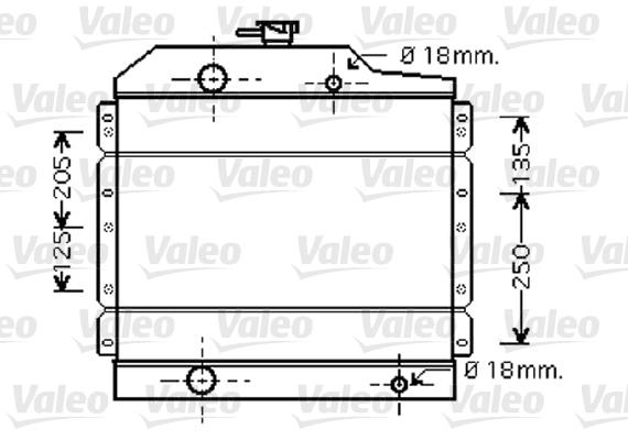 VALEO 733439 Radiatore,...