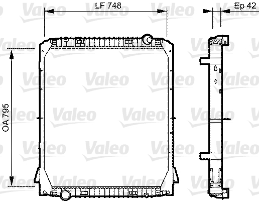 VALEO 733487 Radiatore, Raffreddamento motore