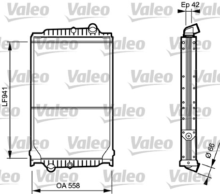 VALEO 733499 Radiatore, Raffreddamento motore