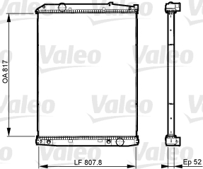 VALEO 733513 Radiatore, Raffreddamento motore