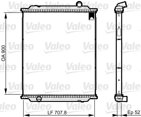 VALEO 733517 Radiatore, Raffreddamento motore-Radiatore, Raffreddamento motore-Ricambi Euro