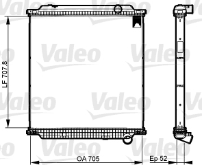 VALEO 733526 Radiatore, Raffreddamento motore